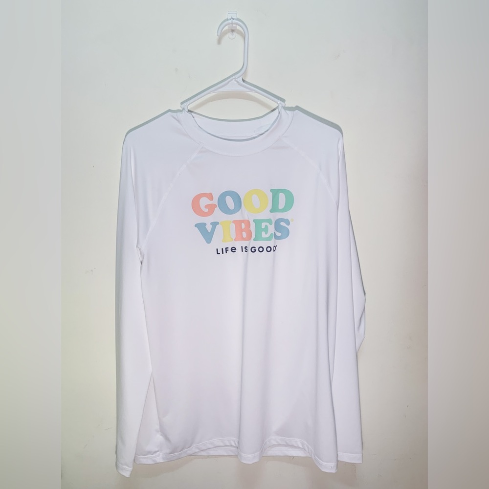 Life Is Good “Good Vibes” Long Sleeve Crew Neck